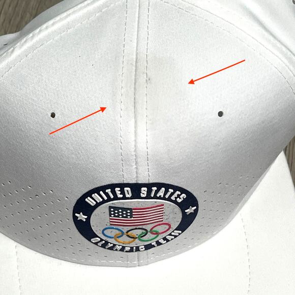 Nike Team USA 2020 Olympics Snapback Cap Hat Flag Rings White Logos RARE NWT - Picture 3 of 12